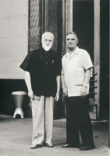 Svetoslav Roerich and Paul Belikov. 1960